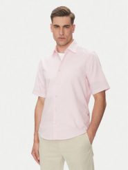 BOSS Koszula Rash_2 50537332 Różowy Regular Fit. Czerwone koszule męskie Boss, m, bez wzorów, z bawełny, bez kołnierzyka, bez ramiączek. Za 219.99 zł.