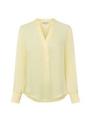 More & More Bluzka damska tunika Kobiety wiskoza żółty jednolity, 40. Żółte bluzki damskie More & More, bez wzorów, z wiskozy, bez kołnierzyka, bez ramiączek. Za 229.95 zł.