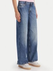 Guess Jeans Jeansy W5YA0Y D6333 Niebieski Wide Leg. Niebieskie jeansy damskie Guess Jeans. Za 389.00 zł.