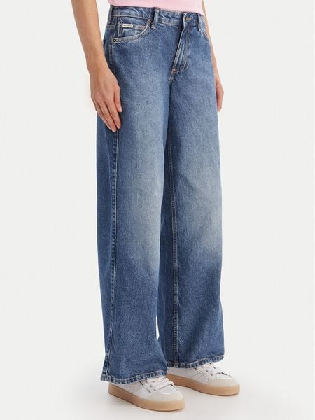 Guess Jeans Jeansy W5YA0Y D6333 Niebieski Wide Leg. Niebieskie jeansy damskie Guess Jeans. Za 237.99 zł.