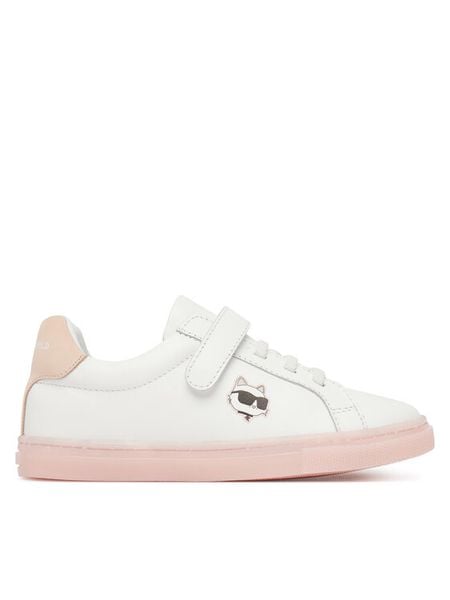 KARL LAGERFELD Sneakersy Z31184 S Biały. Białe buty sportowe dziewczęce KARL LAGERFELD, bez wzorów, bez zapięcia. Za 543.99 zł.