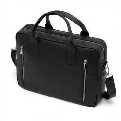 Torba na Laptopa Męska Brødrene B02 Czarna. Czarne torby na laptopa męskie bez wzorów. Za 299.00 zł.