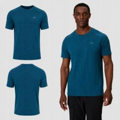 KOSZULKA TREKKINGOWA 4F T-SHIRT MĘSKI WEŁNIANY SZYBKOSCHNĄCY M1798 SS26. Zielone koszulki sportowe męskie 4f, m, bez wzorów, z bawełny, bez kołnierzyka, bez ramiączek, na fitness i siłownię. Za 149.00 zł.