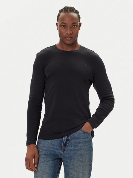 Mustang Longsleeve Arlington 1016875 Czarny Slim Fit. Czarne bluzki z długim rękawem męskie Mustang, l, bez wzorów, z bawełny, bez kołnierzyka. Za 119.99 zł.