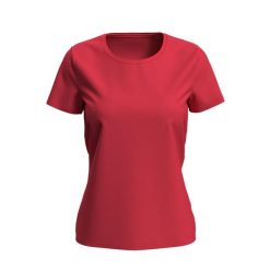 Damska Koszulka Lux. Czerwone koszulki sportowe damskie Stedman, xl, bez wzorów, bez kołnierzyka, bez ramiączek. Za 65.99 zł.