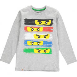 Koszulka w kolorze szarym. Zielone t-shirty dla chłopców marki Lego Wear Fashion, z bawełny, z długim rękawem. W wyprzedaży za 35.95 zł.