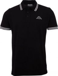 Kappa Kappa Polo Shirt 709361-19-4006 Czarne M. Czarne koszulki polo męskie Kappa, m, bez wzorów, bez ramiączek. Za 73.76 zł.