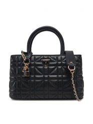 Guess Torebka HWQG96 25060 Czarny. Czarne torebki do ręki damskie Guess, z aplikacjami, ze skóry, bez dodatków. Za 349.99 zł.