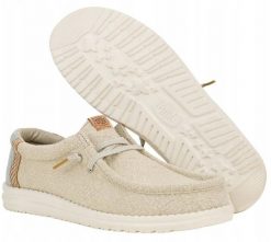 Hey Dude Wally Jute 43085-1UH Beżowe 44. Brązowe trampki męskie Hey dude, bez wzorów, bez zapięcia. Za 320.14 zł.