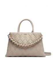Guess Torebka Maxine HWQG97 33060 Beżowy. Brązowe torebki do ręki damskie Guess, z aplikacjami, ze skóry, bez dodatków. Za 674.99 zł.