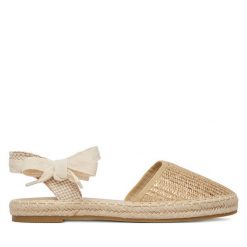 Espadryle DeeZee. Brązowe sandały damskie DeeZee, bez wzorów, bez obcasa, bez zapięcia. Za 99.99 zł.