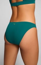 Damskie figi bikini – klasyczne – Emerald Ice. Zielone bikini damskie Puma, m, bez wzorów. Za 156.20 zł.