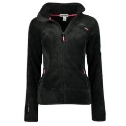Bluza sportowa damska Geographical Norway Upaline. Czarne bluzy damskie Geographical Norway, na zimę, l, bez wzorów, z materiału, z kapturem. Za 207.00 zł.
