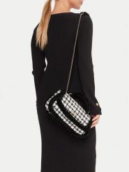 Guess Torebka Cristi HWQT81 39210 Czarny. Czarne torebki do ręki damskie Guess, z aplikacjami, z materiału, bez dodatków. Za 379.99 zł.