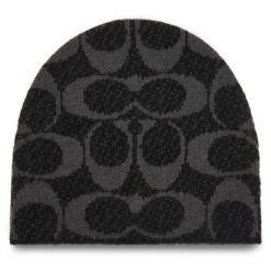 Czapka Coach. Czarne czapki i kapelusze męskie Coach, na zimę, bez wzorów. Za 319.99 zł.