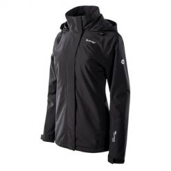 Kurtka trekkingowa damska Hi-Tec Oscar. Czarne kurtki damskie Hi-tec, m, bez wzorów, z syntetyku, bez kaptura. Za 276.00 zł.