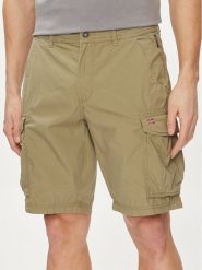 Napapijri Szorty materiałowe Noto 2.0 NP0A4HOQ Zielony Regular Fit. Zielone szorty męskie Napapijri, m, bez wzorów, z bawełny. Za 399.99 zł.