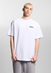 Koszulka sportowa męska Prosto Wear The Street z krótkim rękawem. Białe koszulki sportowe męskie Prosto., m, z aplikacjami, z bawełny, bez kołnierzyka, bez ramiączek. Za 144.99 zł.