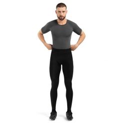 Męskie długie spodnie rowerowe z wkładką Kolarstwo Siroko Core Topclass. Czarne spodnie materiałowe męskie SIROKO, l, bez wzorów, z elastanu. Za 169.00 zł.