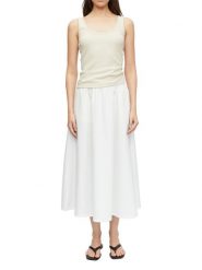 Comma Spódnica midi Kobiety Bawełna biały, 40. Białe spódnice damskie comma, bez wzorów, z bawełny, midi. Za 329.95 zł.