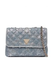 Guess Torebka Giully II HWDG96 73200 Niebieski. Niebieskie torebki do ręki damskie Guess, z aplikacjami, z materiału, bez dodatków. Za 589.99 zł.