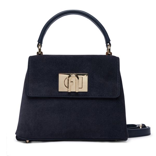 Torebka Furla. Niebieskie torebki do ręki damskie Furla, bez wzorów, klasyczne, bez dodatków. Za 1,779.00 zł.