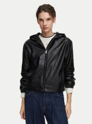 Calvin Klein Jeans Kurtka z imitacji skóry LV047G516G Czarny Regular Fit. Czarne kurtki damskie Calvin Klein Jeans, s, bez wzorów, z jeansu, bez kaptura. Za 949.99 zł.