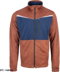 CERVA Sweter męski CERVA STIRLING STRETCH, lekki z suwakiem, kieszeń napiersiowa, odblaskowe elementy, warstwa pośrednia - ceglasty 3XL. Czerwone swetry przez głowę męskie CERVA, m, bez wzorów, bez kołnierzyka. Za 109.99 zł.