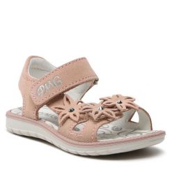 Sandały Primigi. Czerwone sandały dziewczęce Primigi, bez zapięcia. Za 159.99 zł.