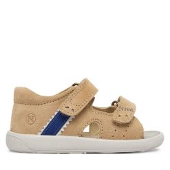 Sandały Naturino. Brązowe sandały chłopięce Naturino, bez zapięcia. Za 319.99 zł.