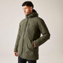 Yewbank II Regatta męska trekkingowa kurtka parka zimowa. Zielone kurtki męskie Regatta, na zimę, m, bez wzorów, trekkingowe. Za 249.99 zł.