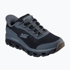 Buty męskie SKECHERS Glide-Step Sole Glover Peak. Czarne buty sportowe męskie Skechers, bez zapięcia, do biegania, Skechers Sport. Za 339.99 zł.