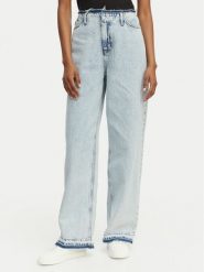 HUGO Jeansy Leni 50557022 Niebieski jasny Loose Fit. Niebieskie jeansy damskie Hugo. Za 549.99 zł.