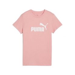 Damska koszulka z logo ESS No. 1 PUMA Pink Fruit. Czerwone t-shirty damskie Puma, m, bez wzorów, sportowe, bez kołnierzyka. Za 94.85 zł.