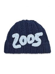 2005 Czapka Crocheted Beanie Granatowy. Niebieskie szaliki i chusty damskie 2005, na zimę, bez wzorów, z materiału. Za 150.99 zł.