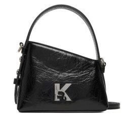 Torebka Karl Lagerfeld Jeans. Czarne torebki do ręki damskie Karl Lagerfeld Jeans, bez wzorów, z jeansu, klasyczne, bez dodatków. Za 639.99 zł.