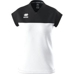 Koszulka damska Errea Bessy. Białe koszulki sportowe damskie ERREA, bez wzorów, bez kołnierzyka, bez ramiączek, na fitness i siłownię. Za 191.50 zł.