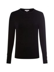 Marie Lund Sweter damski z cienkiej dzianiny Kobiety czarny jednolity, L. Czarne swetry damskie Marie Lund, l, bez wzorów, z dzianiny, bez kołnierzyka, bez ramiączek, bez kaptura. Za 199.95 zł.