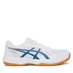 Buty halowe Asics. Białe buty sportowe męskie Asics, bez zapięcia. Za 249.99 zł.