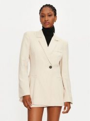 Vero Moda Marynarka Troian 10327345 Écru Slim Fit. Żakiety damskie Vero Moda, bez wzorów, z syntetyku. Za 119.99 zł.
