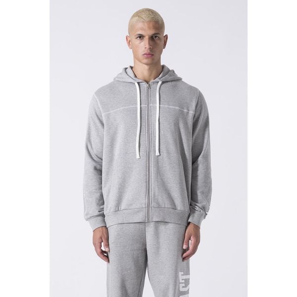 Giacca Capp Felpa. Szare bluzy męskie Everlast, l, bez wzorów, bez kaptura. Za 139.99 zł.