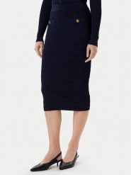 Guess Spódnica mini W5YD66 Z0130 Granatowy Slim Fit. Niebieskie spódnice damskie Guess, l, z aplikacjami, z wiskozy, mini, ołówkowe. Za 379.99 zł.