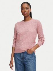 Robe di Kappa Sweter Jolie 65116CW Różowy Regular Fit. Czerwone swetry damskie Robe di Kappa, s, bez wzorów, z wełny, bez kołnierzyka, bez ramiączek, bez kaptura. Za 249.99 zł.