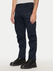 G-Star Raw Spodnie materiałowe Rovic 3D D02190 Granatowy Regular Fit. Niebieskie spodnie materiałowe męskie G-Star Raw, m, bez wzorów, z bawełny, retro. Za 339.99 zł.