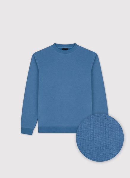PAKO LORENTE - Niebieski bluza dresowa. Niebieskie bluzy męskie Pako Lorente, xxl, bez wzorów, z bawełny, bez kaptura. Za 119.99 zł.