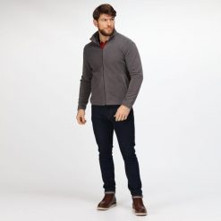 Kurtka Męska Mikropolar. Szare kurtki męskie Regatta, na zimę, m, bez wzorów, z materiału, bez kaptura. Za 150.99 zł.
