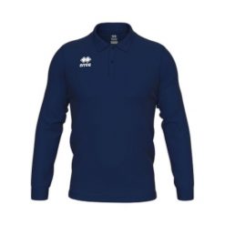 Dziecięca koszulka polo z długim rękawem Errea Evo. Niebieskie t-shirty dla chłopców ERREA, bez wzorów, z bawełny, bez ramiączek. Za 170.50 zł.