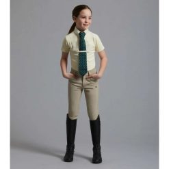 Dziewczęca koszulka do jazdy konnej Premier Equine Luciana. Białe t-shirty i topy dla dziewczynek PREMIER EQUINE, bez wzorów, z bawełny, bez ramiączek. Za 279.85 zł.