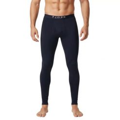 Męskie legginsy termoaktywne ze 100% wełny merynosów - Finn 210. Czarne legginsy sportowe męskie FJORK MERINO, m, bez wzorów, z materiału, długie, do biegania. Za 479.00 zł.