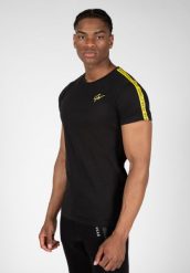 Koszulka fitness męska Gorilla Wear Chester T-shirt. Czarne t-shirty męskie GORILLA WEAR, m, bez wzorów, z bawełny, eleganckie, bez kołnierzyka. Za 171.55 zł.